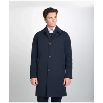 Navy Blue Unlined Modern Mac Thomas Pink