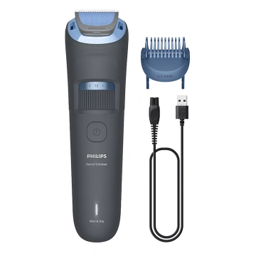 Philips Beard Trimmer 3000, tumši pelēka - Bārdas 