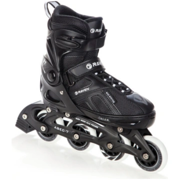 Regulējama izmēra skrituļslidas Raven Pulse Black 