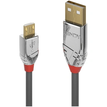 Lindy 1m USB 2.0 Type A to Micro-B Cable, Cromo Li