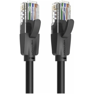 PATCH CABLE CAT.6 UTP/1.5M BLACK IBEBG VENTION | I