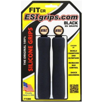 Stūres rokturi ESI FIT CR black GRIP706