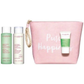 Clarins komplekts Clarins: tīrs. pīlings skrubis.