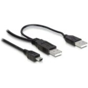 DELOCK 82447 USB-A/ mini-USB 1m Black vads 82447-D