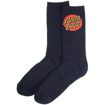 Men's Socks Dot Black Santa Cruz