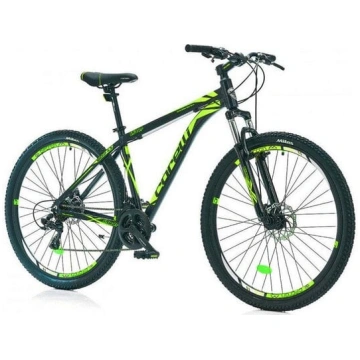 Pilsētas velosipēds Corelli 24", melns/zaļš