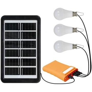 Saules enerģijas LED piekaramā lampa āra kempingam