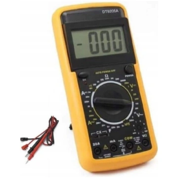 Multimetrs Rosfix DT9205A – LCD Displejs, Noņemams