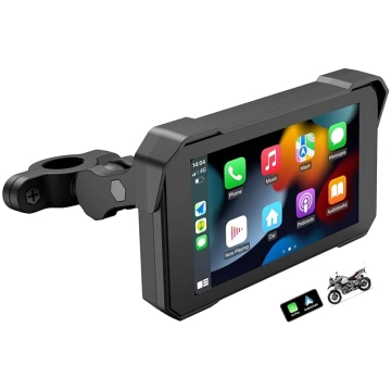 CarPlay un Android auto displejs motociklam, GPS, 