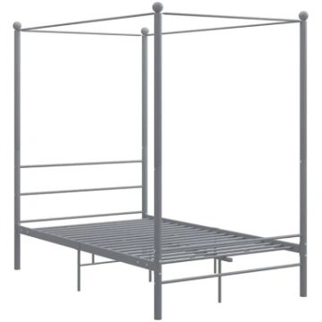 vidaXL Canopy Bed Metal Bed Double Bed Frame Bed F