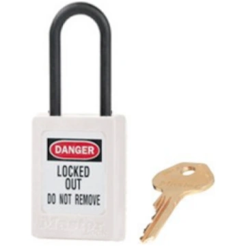 S32MKWHT | Zenex Padlock Plastic Shackle WHITE Mas