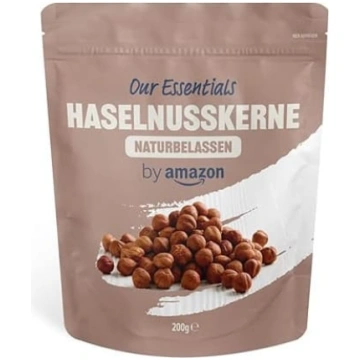 Amazon neapsālīti lazdu riekstu kodoli, 200 g (1 i