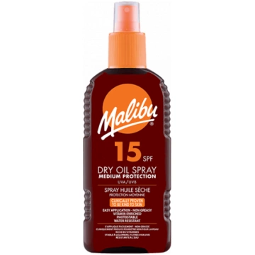 Malibu Dry Oil Spray SPF15 Izsmidzināma eļļa aizsa