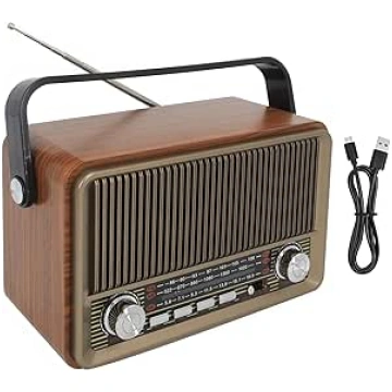 AM/FM/SW retro radio ar Bluetooth, radio koferī ar