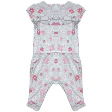 "Matalan" pelēks romperis ar ziediem 62cm
