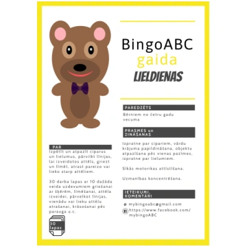 BingoABC gaida Lieldienas - Mācību materiāli 3-5 g