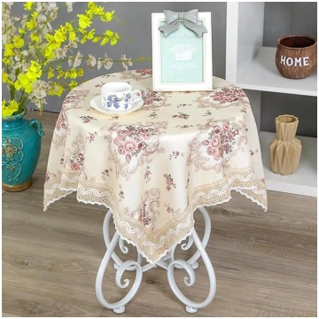 USTIDE Vintage Floral Lace Tablecloth Elegant 80x8