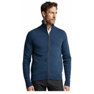 Maglione Zip Intera UM7512 in Morbida Lana Lambswo