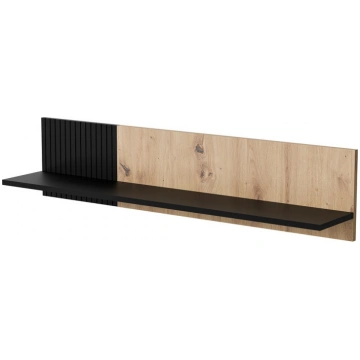 Cama MERCI shelf 110x20x25 black/oak artisan Cama 