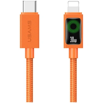 USAMS SJ774 PD 30W USB-C/Lightning cable, 1.2m, or