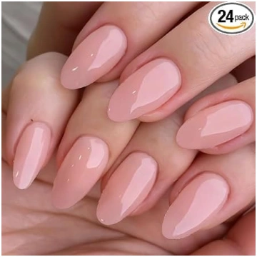 GLAMERMAID 24 gabali īsi mandeļu mākslīgie nagi Nu