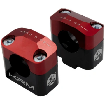 Handlebar Clamps 28mm KRM black / red KR465F