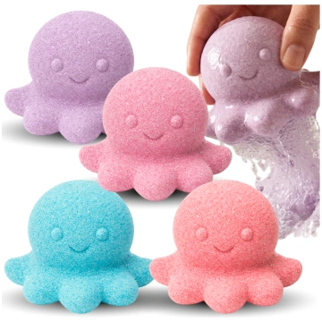 Vannas bumbas Astoņkājis, putojošas, bērniem un pi