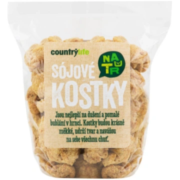 Country Life sojas gaļas kubiciņi, 100g