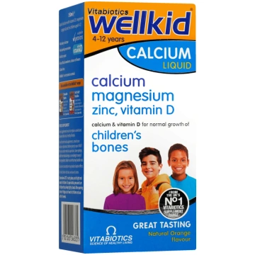 WellKiD® ŠĶIDRAIS KALCIJS, 150 ml VITABIOTICS Ltd