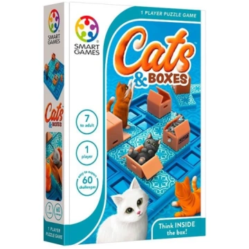 BRAIN GAMES Galda spēle Smart Games Cats & Boxes