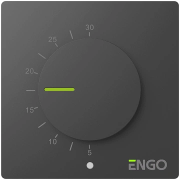 ENGO ESIMPLE230B vienkāršs termostats ar pagriežam