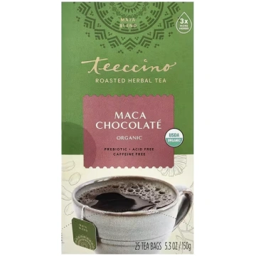 Teeccino, Organic Roasted Herbal Tea, Maca Chocola