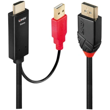 Lindy 0.5m Active HDMI to DisplayPort 4K30Hz Adapt