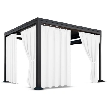 Paviljona aizkari, 155 cm x 200 cm, balts krās