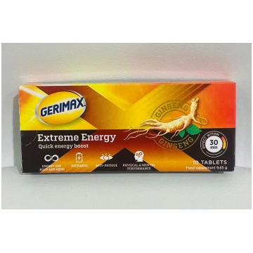 Gerimax Extreme Energy, 10 tabletes
