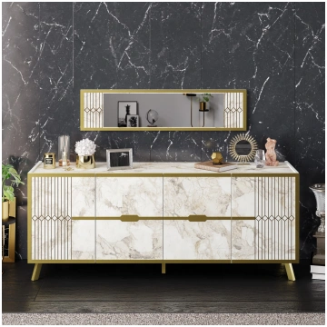 Konsole, Hanah Home, Balta, 120 x 29,5, cm