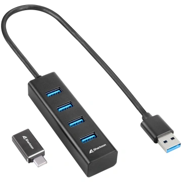 Sharkoon USB 3.2 Gen 1 Type-C Hub 5000 Mbit/s Meln
