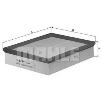 Gaisa filtrs MAHLE ORIGINAL LX 622