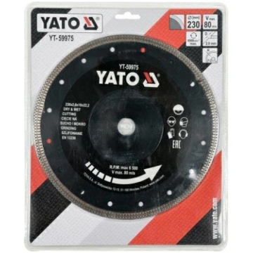 Dimanta slīpripas Yato, 230mm