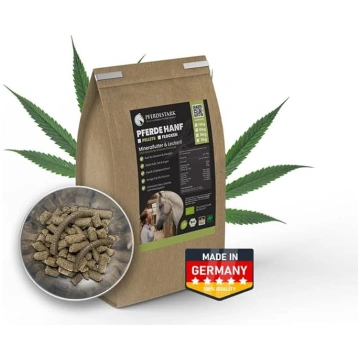 PFERDESTARK bioloģiskās kaņepju granulas, 3 kg, no