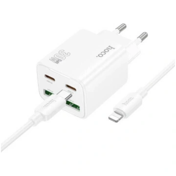HOCO N56 tīkla lādētājs | 30W | PD, QC, PPS | USB-