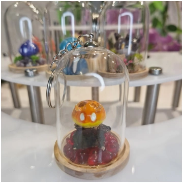Slime Terrarium Keychain - Genshin Impact - Pyro