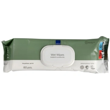 ABENA Mitrās salvetes ar plastmasas vāciņu 20x27cm