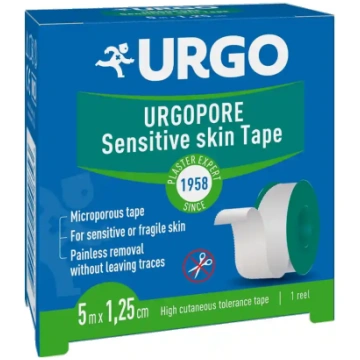 URGO PORE lentveida plāksteris jutīgai ādai