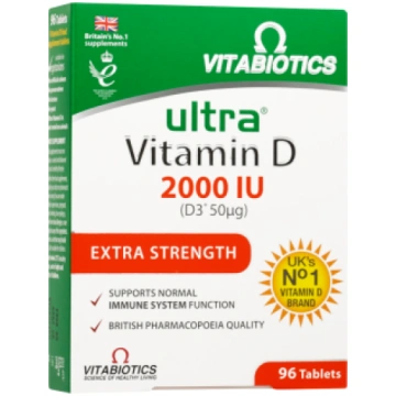 ULTRA VITAMIN D 2000SV, 96 tabletes VITABIOTICS