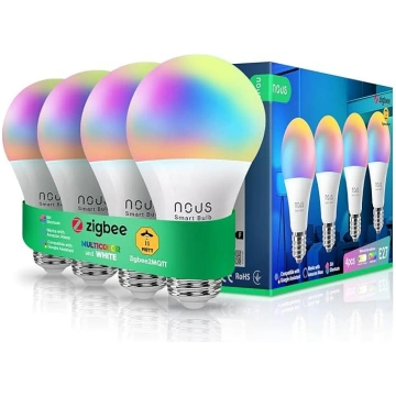 NOUS P3Z ZigBee viedā spuldze E27 LED RGB, saderīg