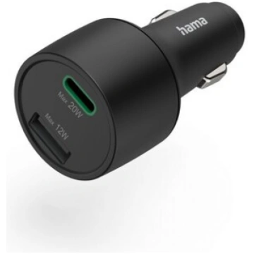 Hama Automobiļu Ātrā Lādētājs 1x USB-C 1x USB-A PD