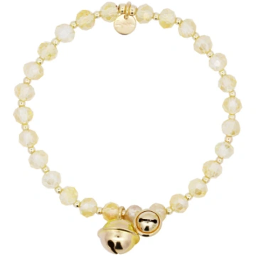 Bracciale elastico campanelli giallo - Crystal Rai