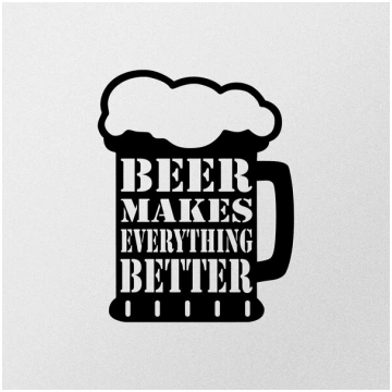Wallity metāla sienu dekorācija Beer, 45 cm
