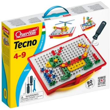 Quercetti Tecno Krāsains konstruktors, no 4 gadiem